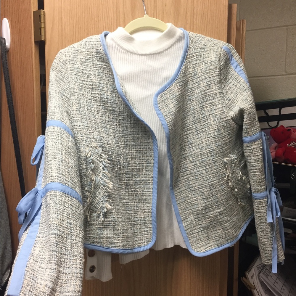 Designer tweed blazer